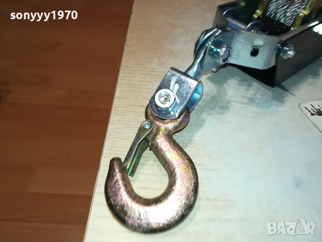 2 ТОНА ТРЕСЧОТКА ЛЕБЕДКА ЗА ВДИГАНЕ С КУКИ И СТОМАНЕНО ВЪЖЕ 1312241539, снимка 5 - Други инструменти - 48335407