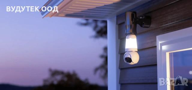 Imou Bulb Cam 5MP – Камера + Крушка 2-в-1, Full Color Night Vision 