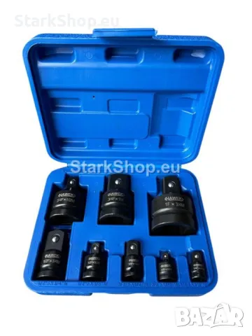 Ударни Адаптери – Преходници за Гедоре 8 части Cr-v Хром-ванадии HAWEK, снимка 2 - Куфари с инструменти - 50259557