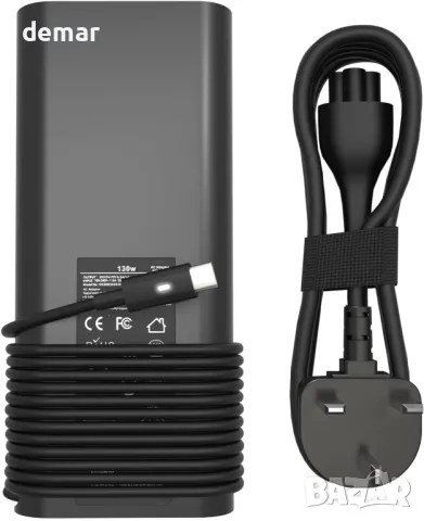 130W USB C зарядно за лаптоп за Dell XPS 15/17, Precision, Latitude