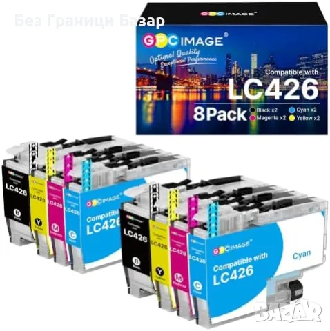 Нови GPC Image LC426XL 8 мастилници за Brother MFC-J4335DW MFC-J4535DW принтер тонер печат мастило