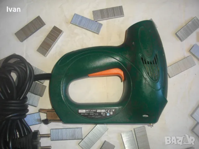 Немски Комбиниран 8-16 мм Дърводелски Тапицерски ТАКЕР Meister Craft MET 14/16C ОТЛИЧЕН 