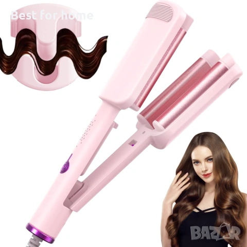 32 мм преса за коса с вълни