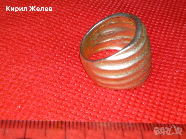 СТАР АР НУВО СТИЛ АВТОРСКИ СРЕБЪРЕН ПРЪСТЕН ВИСОКА ПРОБА СРЕБРО с ПЕЧАТ на МАЙСТОРА 43802, снимка 8 - Антикварни и старинни предмети - 44612856