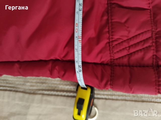 Червено зимно яке, снимка 4 - Якета - 52189271