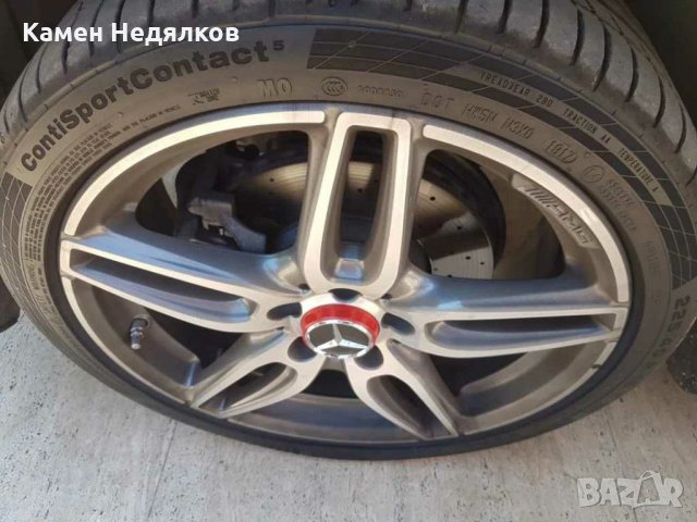Капачки за джанти за Mercedes AMG Черни Сиви Червени Матирани (A0004000900), 75mm, снимка 13 - Аксесоари и консумативи - 29421821