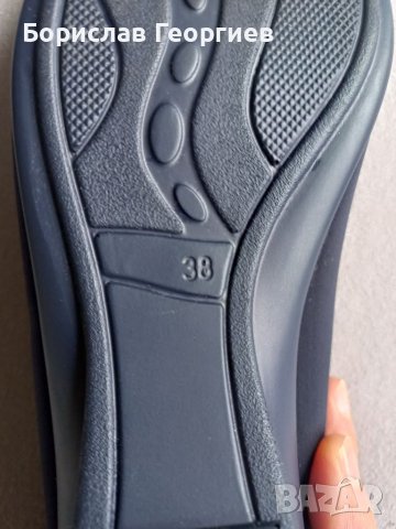 Обувки в тъмносиньо, нови, снимка 4 - Дамски елегантни обувки - 38566155