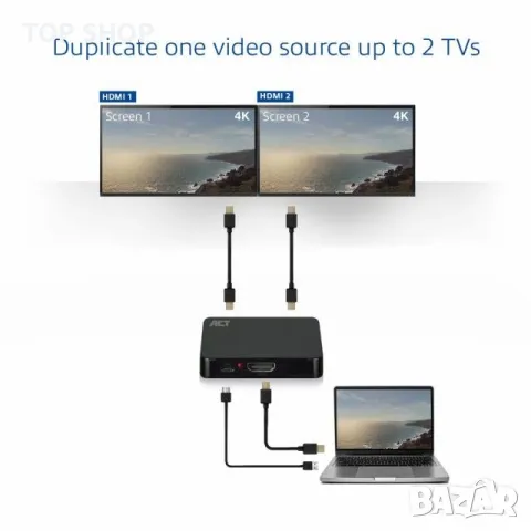 HDMI 4K сплитер, снимка 3 - Кабели и адаптери - 48494696