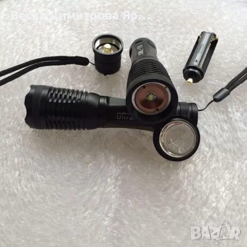 Фенерче CREE T6 с 5-степенно увеличение, SOS светкавица, велосипедни светлини FL5, снимка 9 - Аксесоари за велосипеди - 47567095