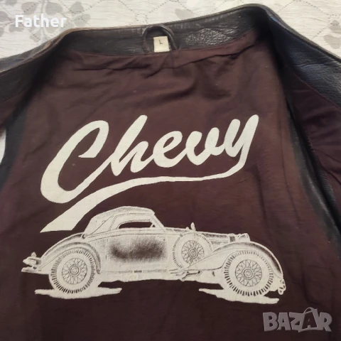 Кожен елек размер L, снимка 3 - Други - 50865808