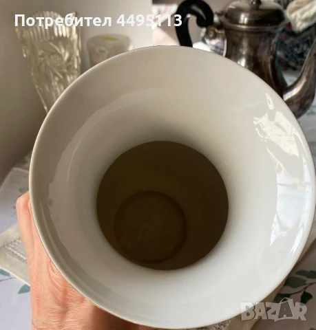 Порцеланова ваза за цветя Унгария, снимка 3 - Вази - 50576039