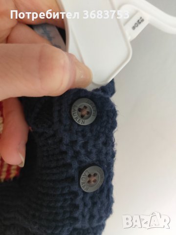 Лот Ralph Lauren - пуловер + боди,размер 3 месеца,използвани,но в добро състояние(без петна)., снимка 8 - Комплекти за бебе - 40214887