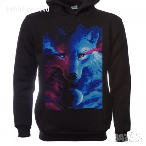 Нов детски суичър с дигитален печат GALAXY WOLF, Серия вълци, снимка 5 - Детски анцузи и суичери - 34526941