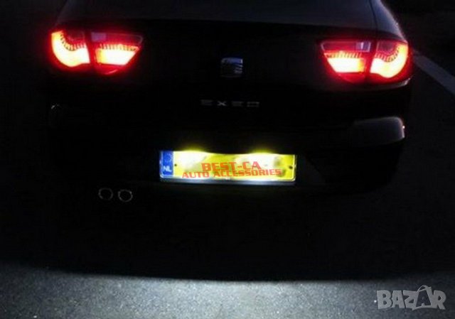 LED плафони за регистрационнен номер Seat Altea, Leon 1M, Ibiza 6L, Arosa, Toledo 5P, Cordoba Mk2, снимка 7 - Аксесоари и консумативи - 38304095
