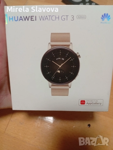 смарт часовник huawei gt 3 с шарена кайшка еластична много запазен 42 mm, снимка 5 - Дамски - 52711252