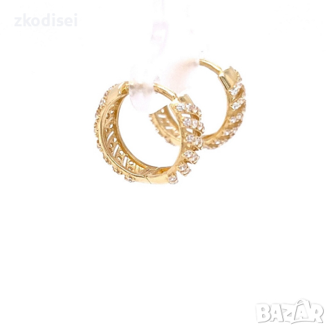 Златни обеци 3,23гр. 14кр. проба:585 модел:22091-6, снимка 4 - Обеци - 44768833