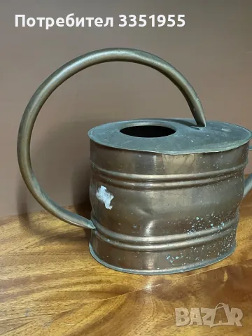 Ретро Лейка за цветя от мед, снимка 8 - Декорация за дома - 48418255