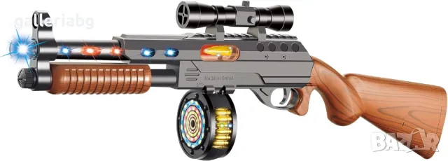 Тактическа детска пушка TactiPro Kids – със светлини, звук и вибрации (56 см, снимка 4 - Електрически играчки - 48300234