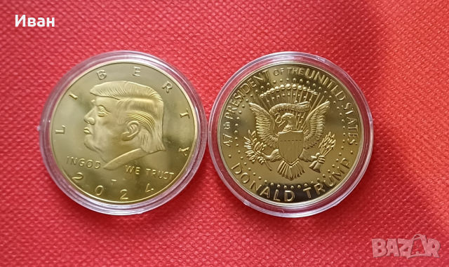 Монета- плакет Доналд Тръмп 2024 г., снимка 3 - Нумизматика и бонистика - 44647767