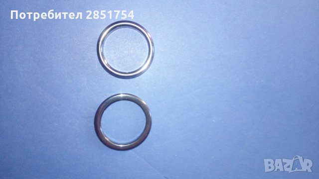 Пръстени-халки от хематит, снимка 3 - Пръстени - 33921083