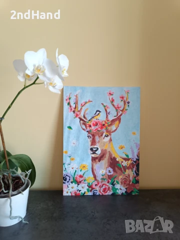 Картина рисувана по номера, снимка 2 - Картини - 51318795