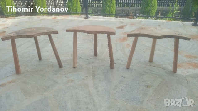 Трикрако столче -3 броя., снимка 12 - Антикварни и старинни предмети - 51500179