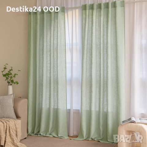 Пердета MIULEE зелени или сиви 225x140 и 160x140, снимка 12 - Пердета и завеси - 54148224