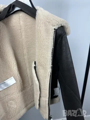 MANGO УНИКАЛНО  палто /яке с каракул , снимка 5 - Палта, манта - 48597403