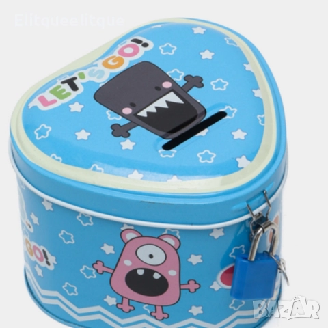 Детска метална касичка Let’s Go!, снимка 2 - Други - 52200256