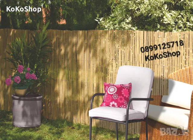 Бамбукова ограда-3х1 метра/преграда за балкон,градина,тераса