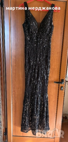 Черна официална рокля, снимка 4 - Рокли - 52745161