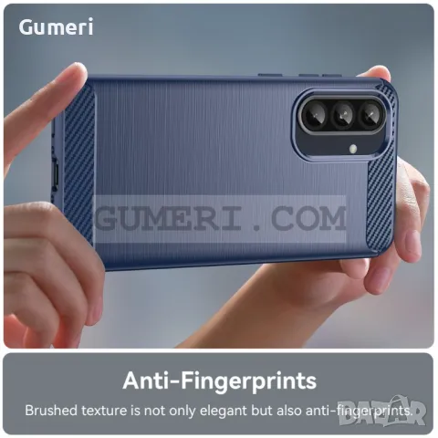 Samsung Galaxy A36 - Противоударен Силиконов Гръб - Карбон, снимка 6 - Калъфи, кейсове - 50042197