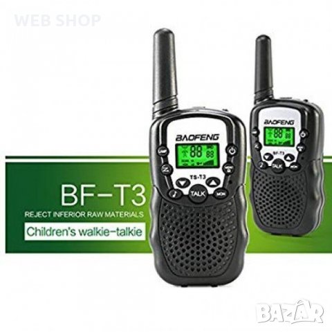 Радиостанция Baofeng BF-T3 Handheld Walkie Talkie, снимка 4 - Оборудване и аксесоари за оръжия - 31421313