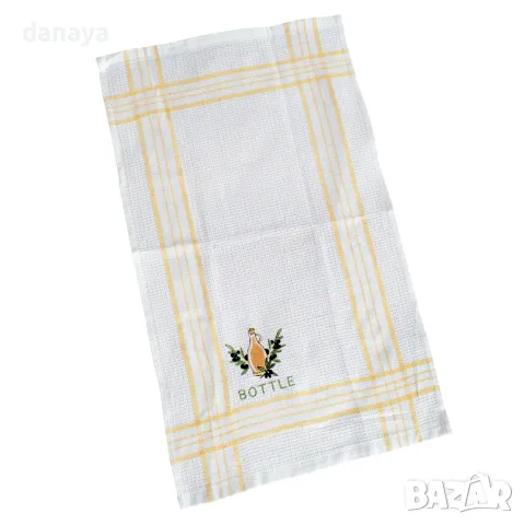 5853 Памучна кухненска кърпа за ръце Bottle, 64x37cm, снимка 5 - Хавлиени кърпи - 49976880