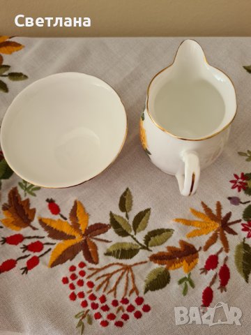 Сет от латиера и отворена захарница с разкошни рози , снимка 6 - Други - 38354539