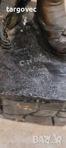 малкия ловец голяма бронзова фигура статуя статуетка, снимка 3 - Статуетки - 50963807