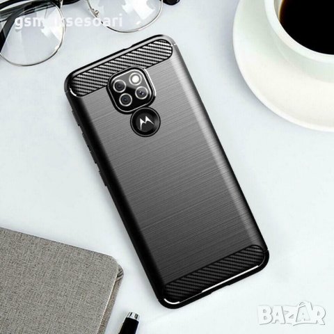 Motorola E7 Plus / G9 Play - Удароустойчив Кейс Гръб CARBON, снимка 3 - Калъфи, кейсове - 31818629