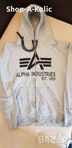 ALPHA INDUSTRIES Full Zip Hoodie, снимка 1 - Суичъри - 35043665