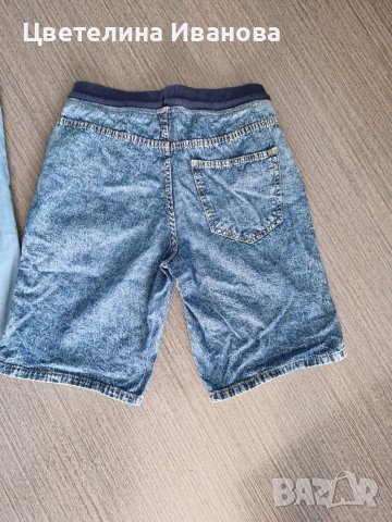 2 броя къси дънкови панталони-12-13 години, снимка 5 - Детски къси панталони - 42415138