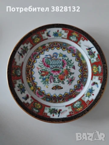 винтидж китайска порцеланова чиния, снимка 2 - Антикварни и старинни предмети - 51067474