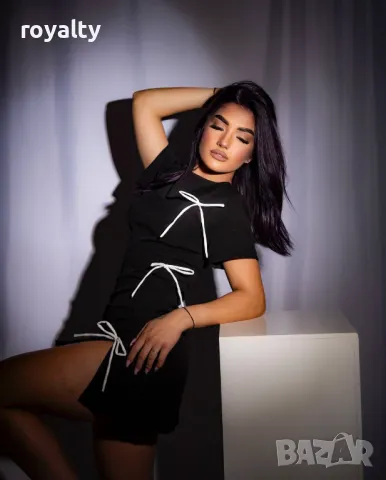 Елегантна черна стилна дамска рокля , снимка 7 - Рокли - 50374855