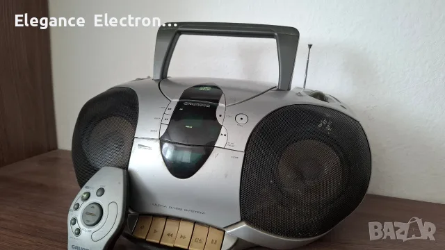 Ретро радиокасетофон с CD RR660 Grundig (с оригинално дистанционно) – за ремонт или части