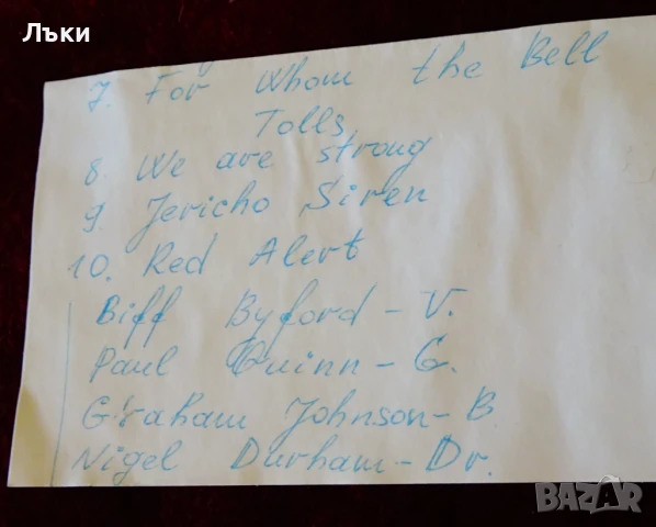 Аудио касета Sony CHF60 с хеви метъл групата Saxon. , снимка 6 - Аудио касети - 51096835