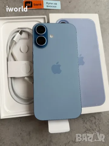 ГАРАНЦИЯ❗️iPhone 17 29€/мес 256GB Mist Blue КАТО НОВ❗️син , снимка 5 - Apple iPhone - 56208724