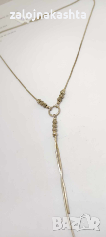 Сребърно Колие-6,52гр/925, снимка 3 - Колиета, медальони, синджири - 44819903