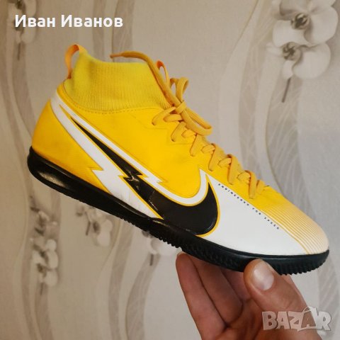 футболни обувки NIKE MERCURIAL SUPERFLY 7 ACADEMY IC  номер 37,5-38, снимка 8 - Футбол - 35653033