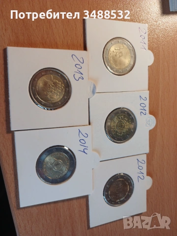2 евро монети без употреба от фишек!, снимка 10 - Нумизматика и бонистика - 53914155