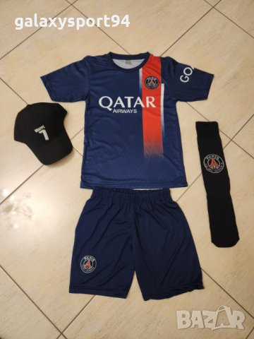 PARIS MBAPPE 7 екип  С дълъг ръкав + Екип с Къс ръкав + Калци 2024 , снимка 5 - Футбол - 42320078