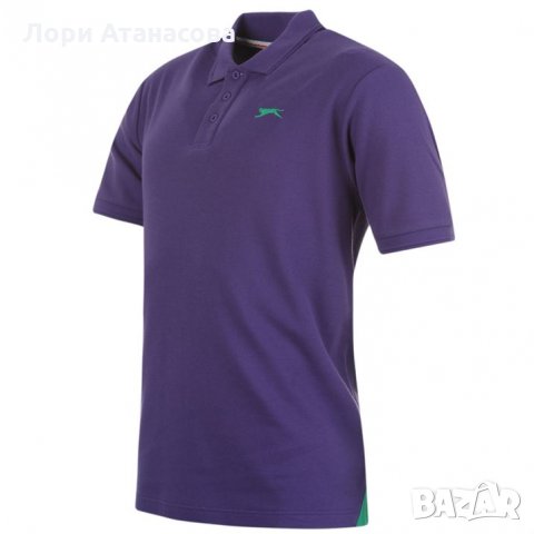 Slazenger Мъжка Блуза С Яка Plain Polo Shirt Mens, снимка 2 - Тениски - 28485309