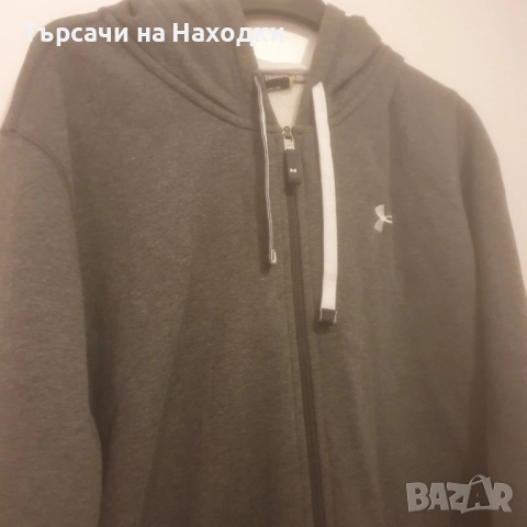 Under Armour Мъжки суичър с Качулка и Пълен Цип - Размер XL - Добро Състояние, снимка 6 - Суичъри - 52634425